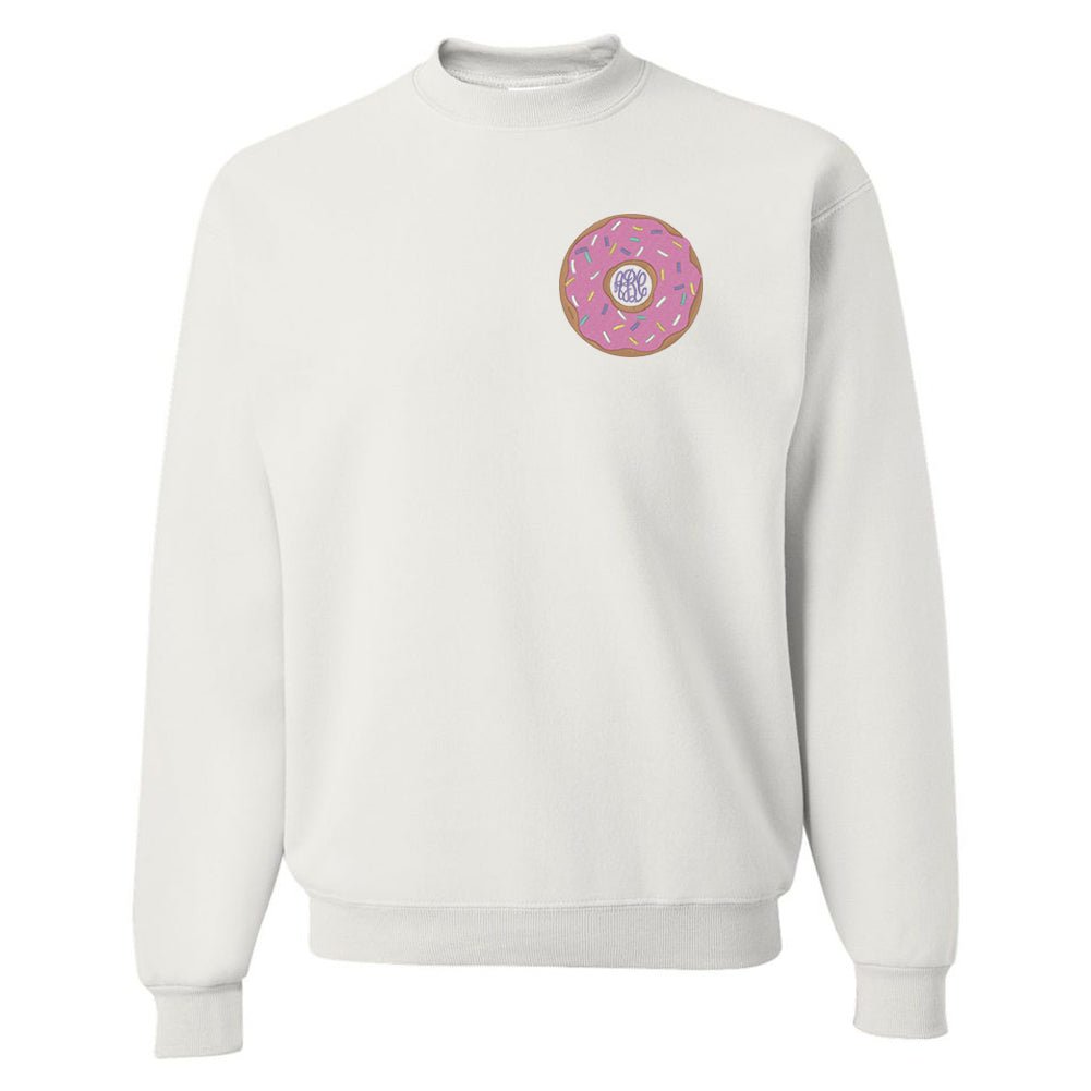 Monogrammed Donut Crewneck Sweatshirt
