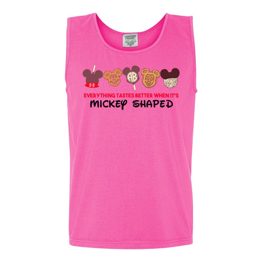 Monogrammed 'Everything Tastes Better Mickey Shaped' Tank Top