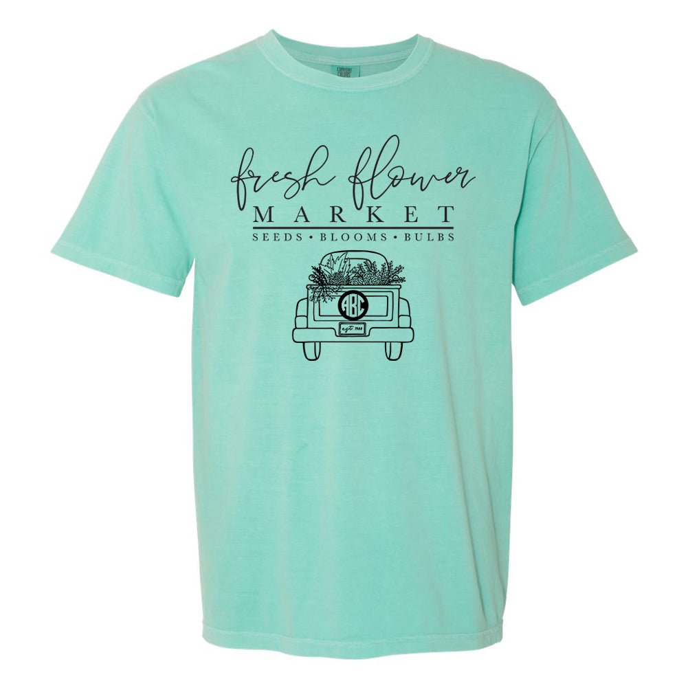 Monogrammed 'Flower Market' T-Shirt