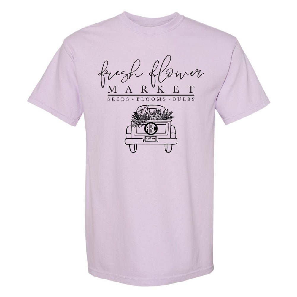 Monogrammed 'Flower Market' T-Shirt