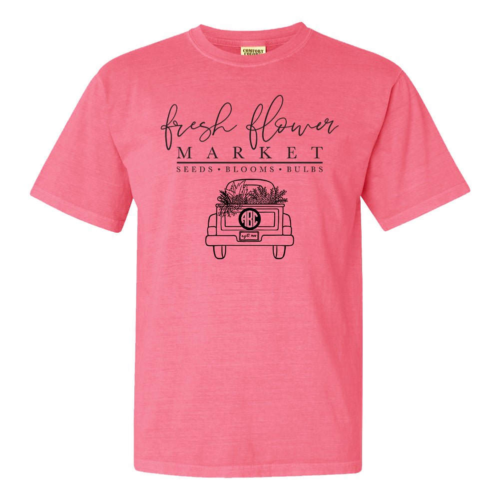 Monogrammed 'Flower Market' T-Shirt