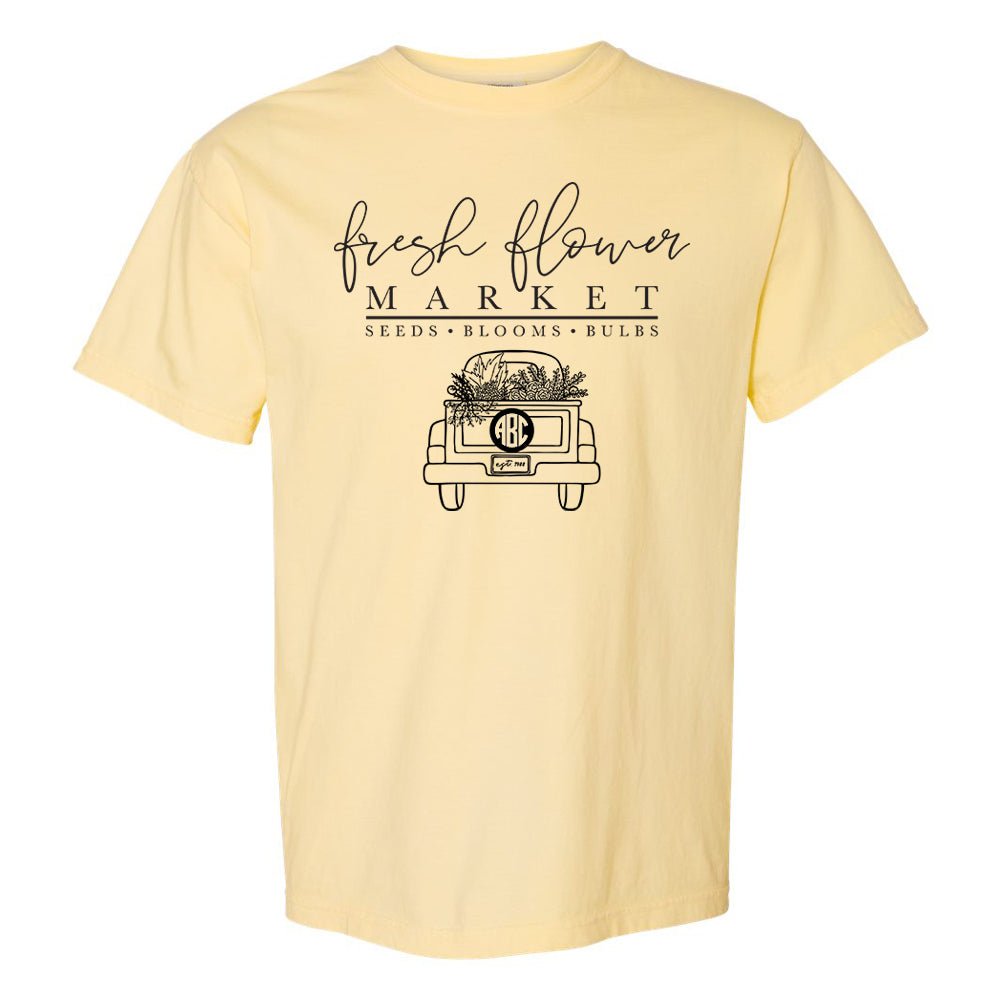 Monogrammed 'Flower Market' T-Shirt