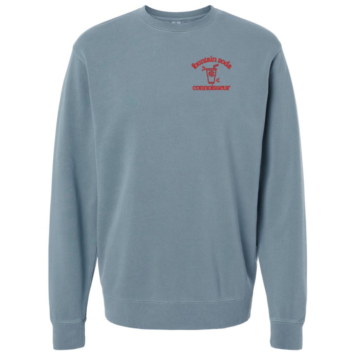 Monogrammed 'Fountain Soda Connoisseur' Cozy Crew