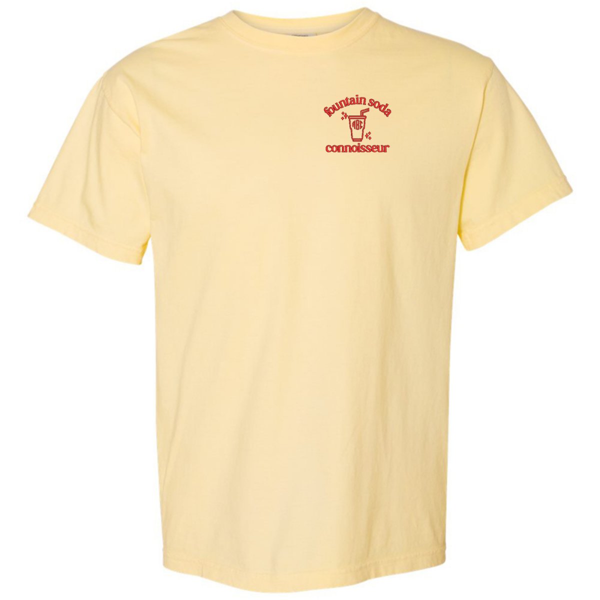 Monogrammed 'Fountain Soda Connoisseur' T-Shirt