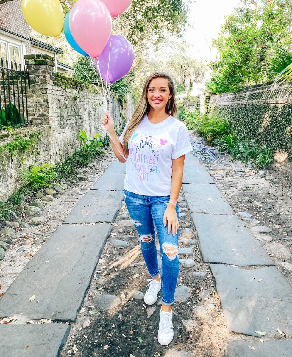 Monogrammed 'Happiest Place On Earth' Premium T-Shirt