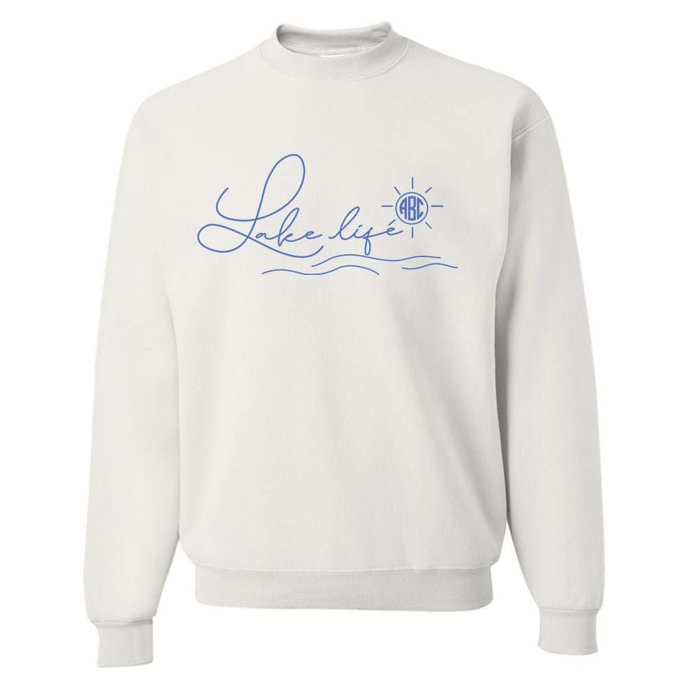 Monogrammed 'Lake Life' Crewneck Sweatshirt