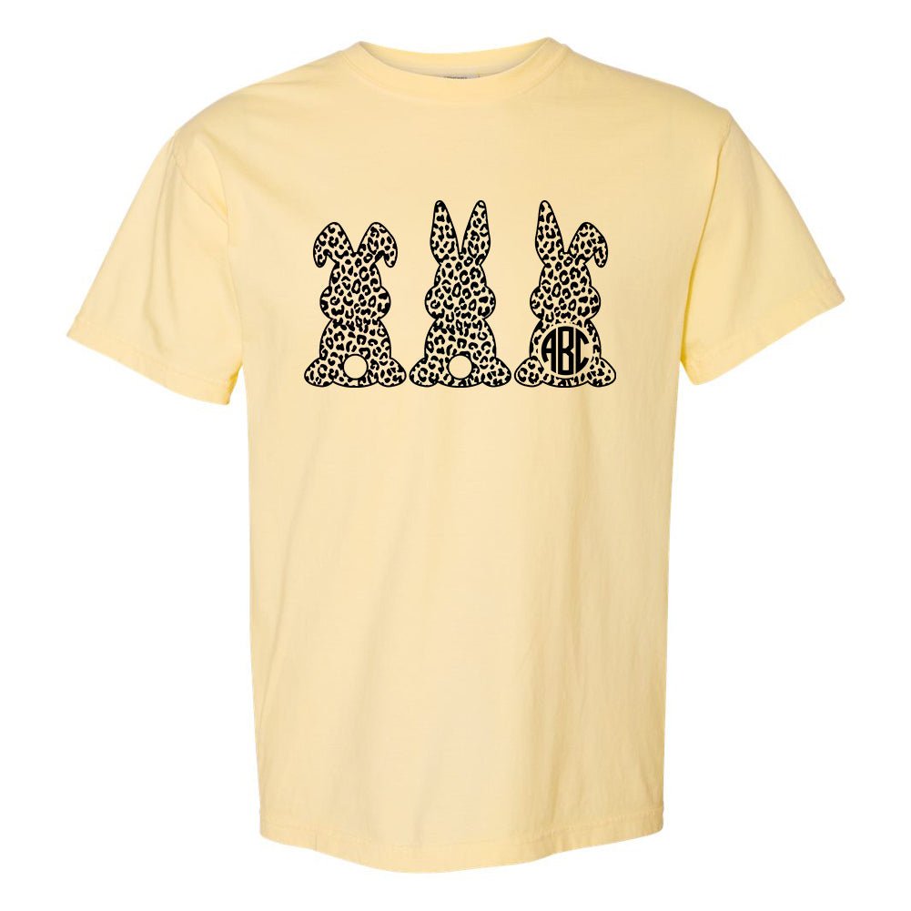 Monogrammed 'Leopard Bunnies' T-Shirt