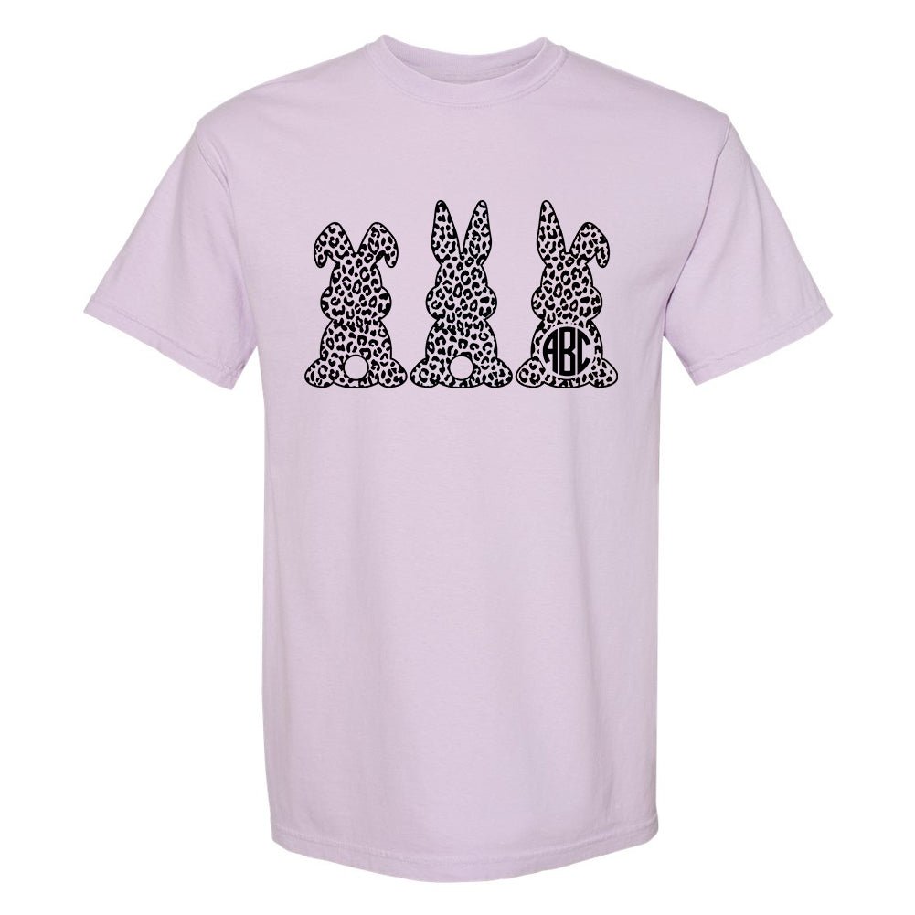 Monogrammed 'Leopard Bunnies' T-Shirt