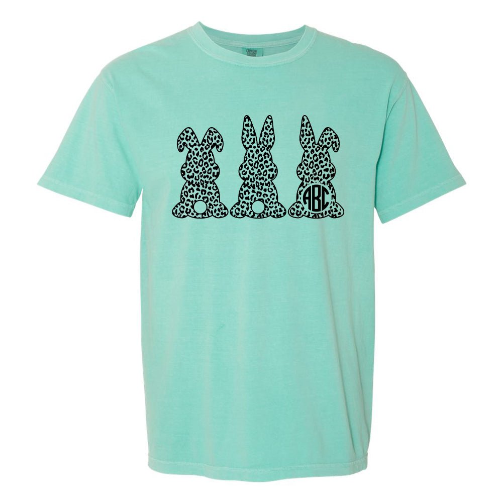 Monogrammed 'Leopard Bunnies' T-Shirt