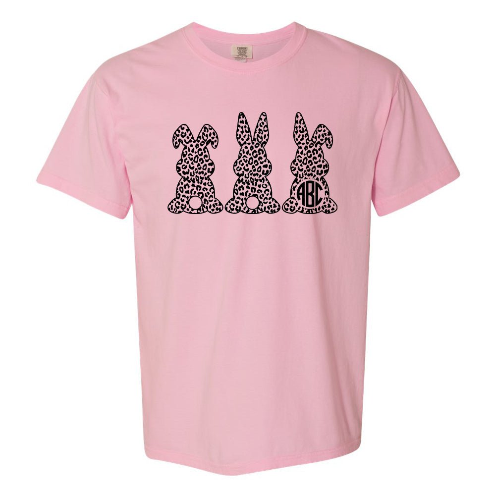 Monogrammed 'Leopard Bunnies' T-Shirt