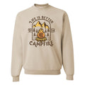 Monogrammed 'Life is Better by the Campfire' Crewneck Sweatshirt