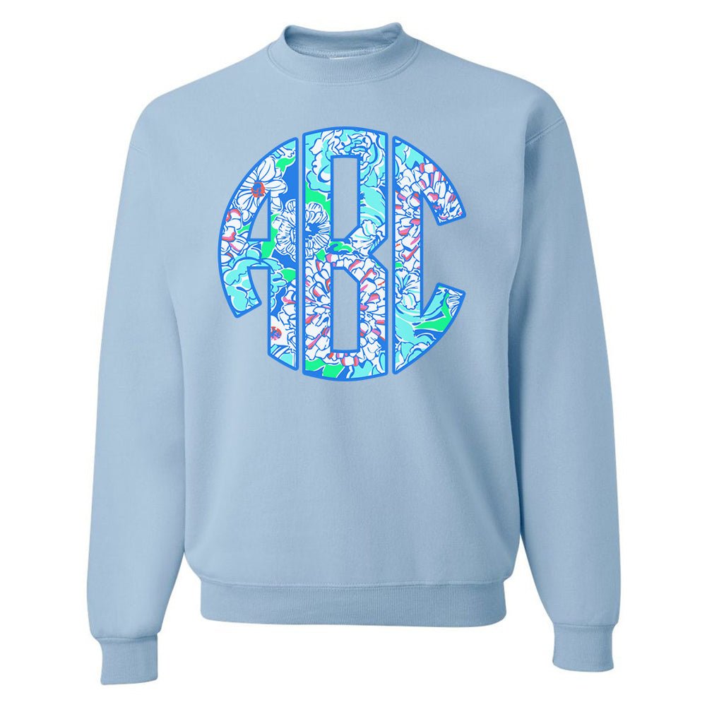 Monogrammed Lilly Big Print Crewneck Sweatshirt