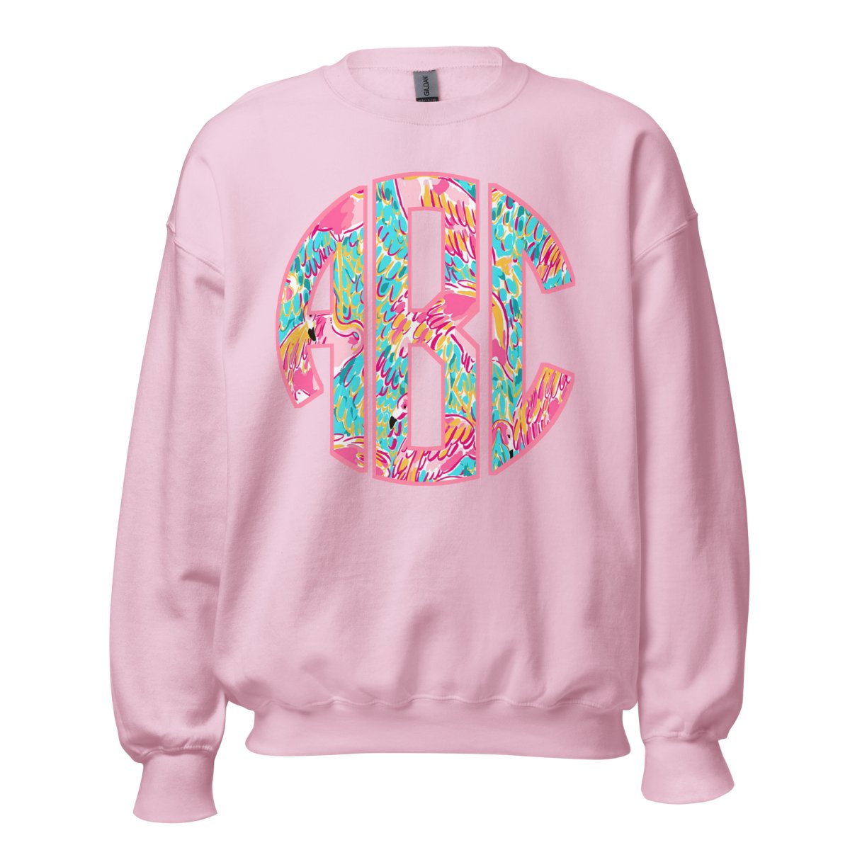 Monogrammed Lilly Big Print Crewneck Sweatshirt