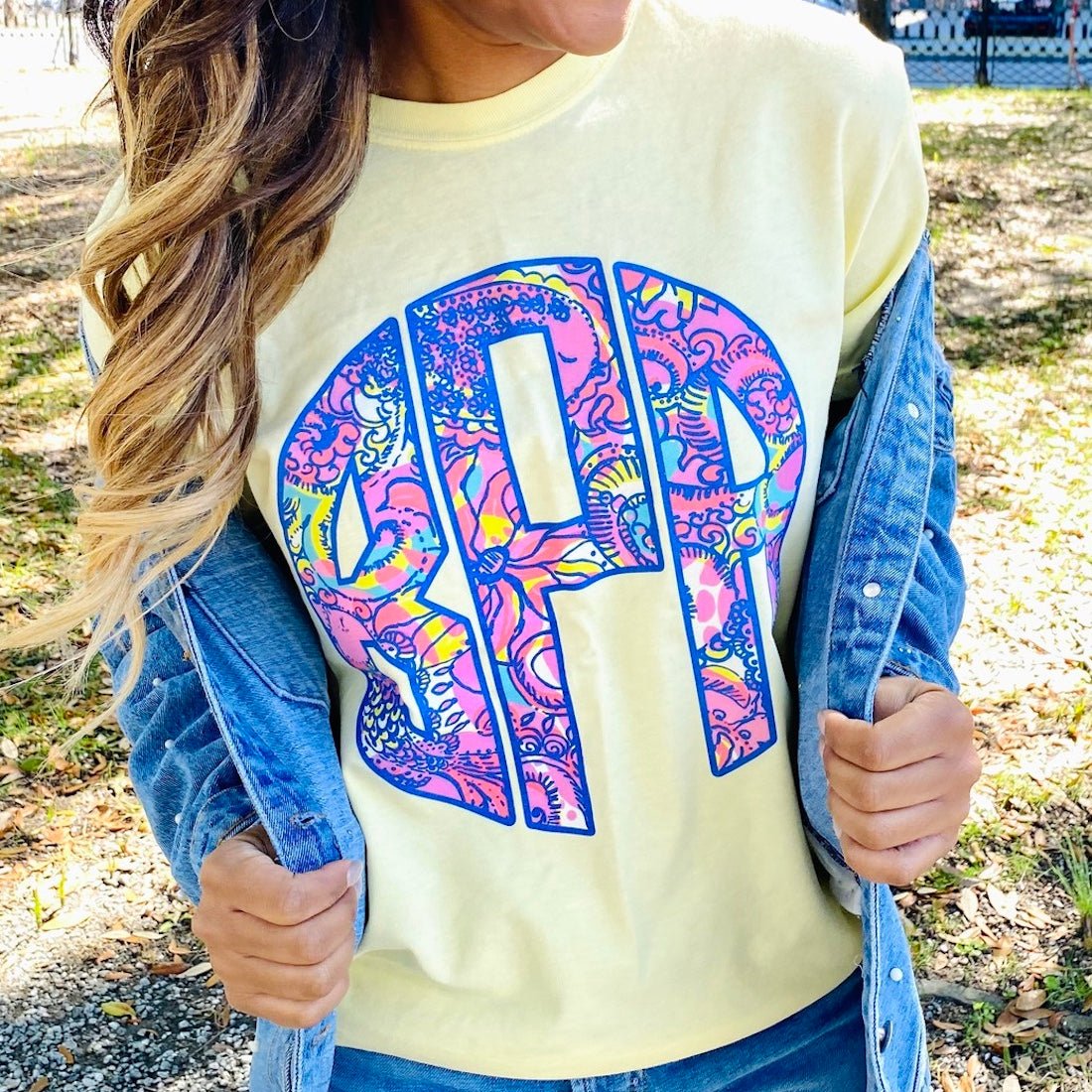 Monogrammed Lilly Big Print T-Shirt