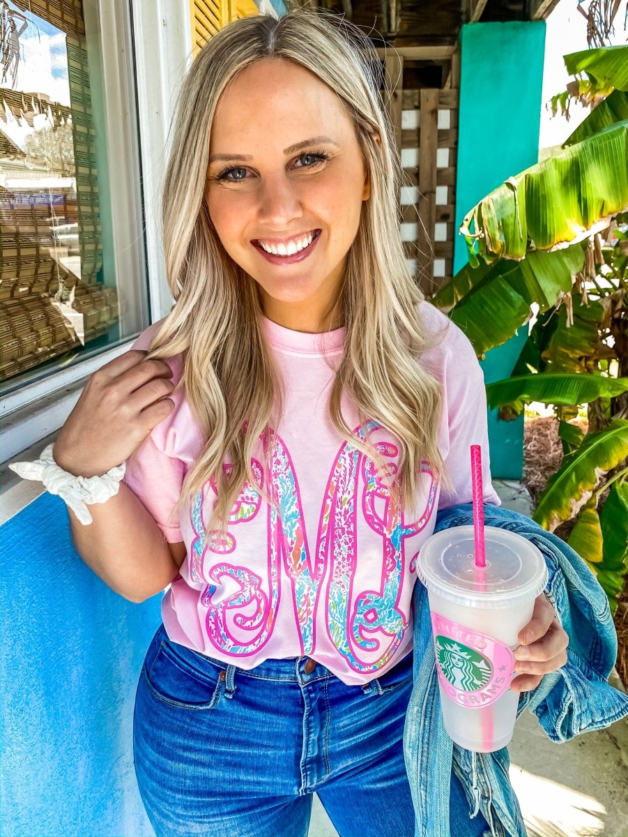 Monogrammed Lilly Big Print T-Shirt