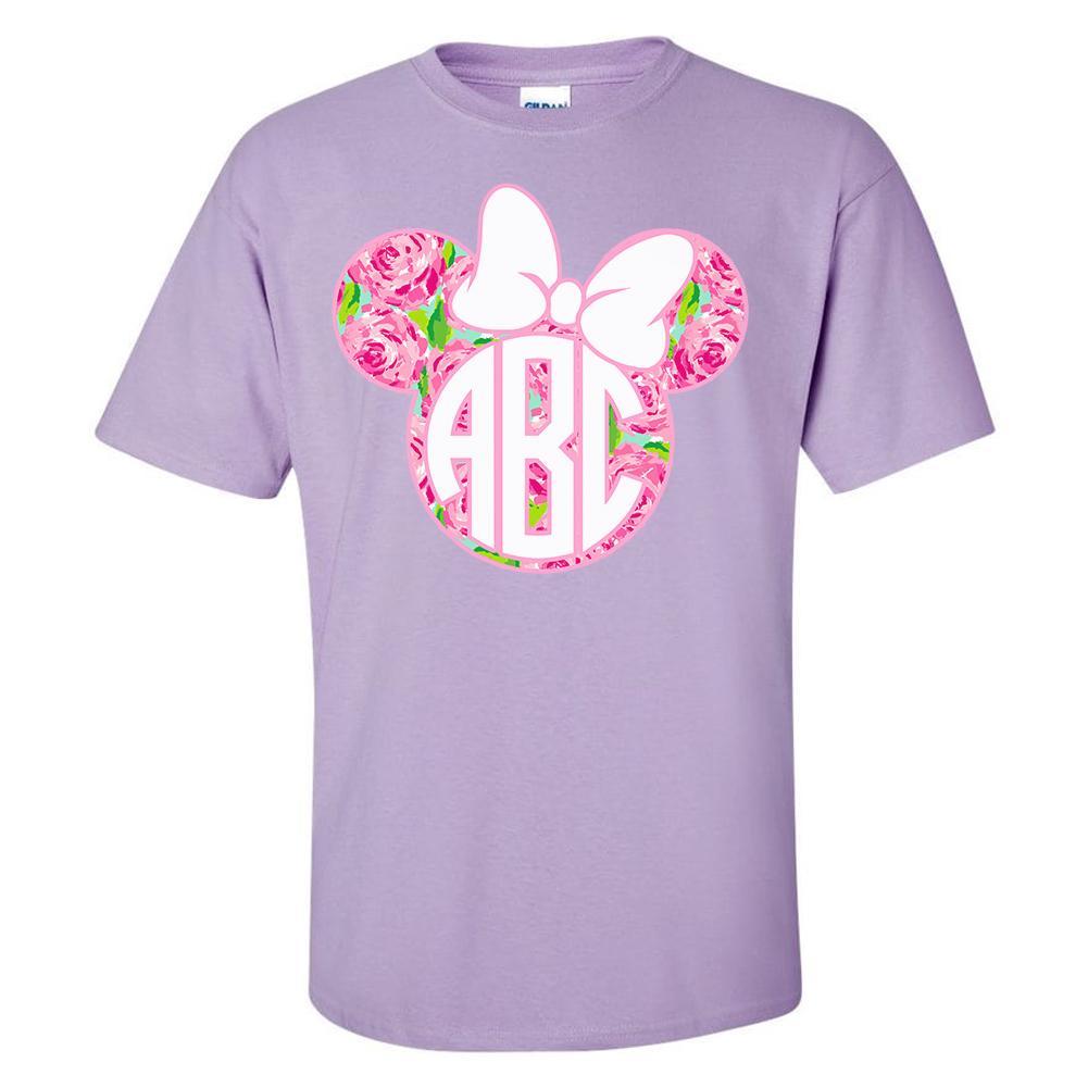 Monogrammed 'Lilly Minnie' Basic T-Shirt