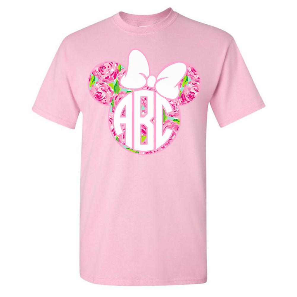 Monogrammed 'Lilly Minnie' Basic T-Shirt