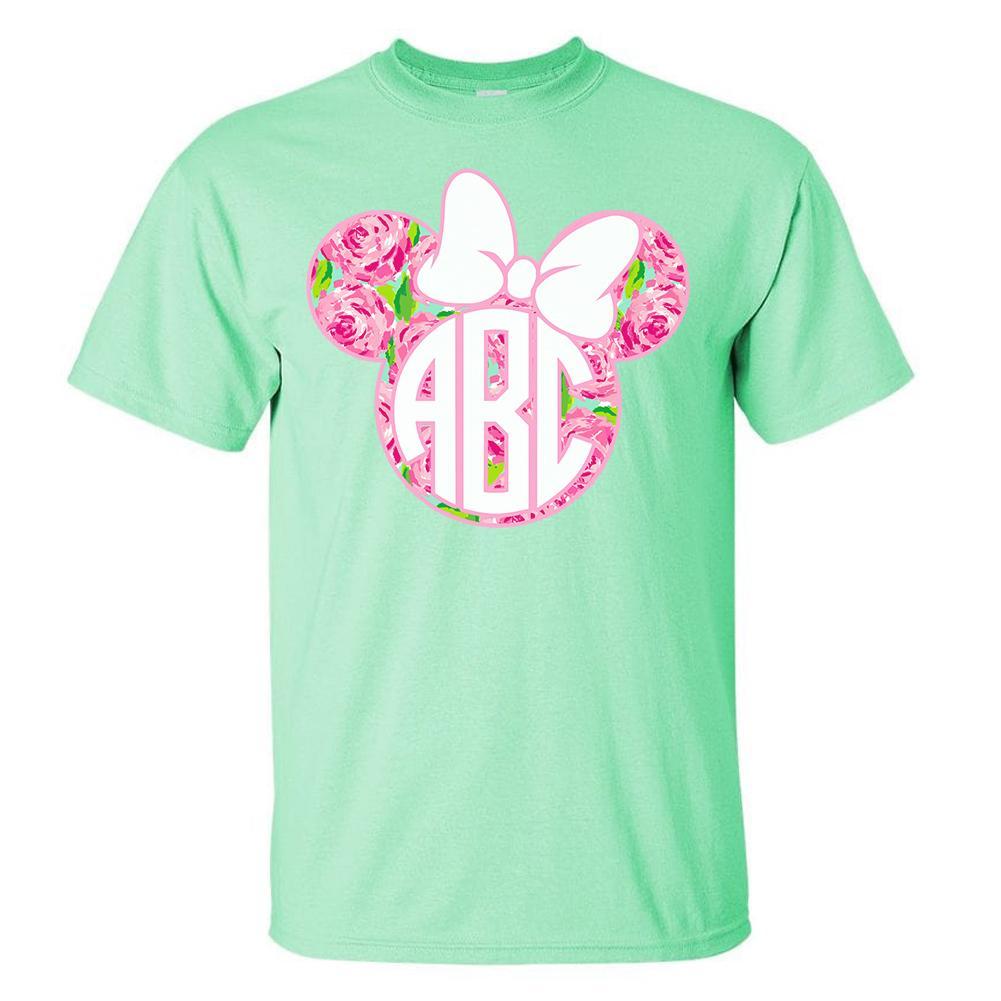 Monogrammed 'Lilly Minnie' Basic T-Shirt