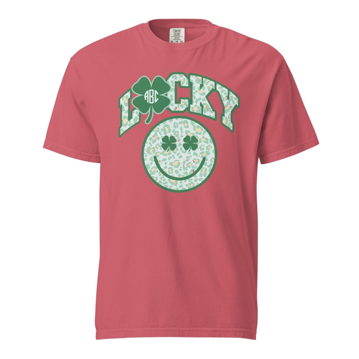 Monogrammed 'Lucky Smiley Face' T-Shirt