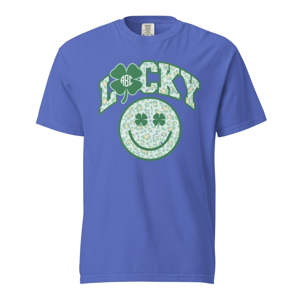 Monogrammed 'Lucky Smiley Face' T-Shirt
