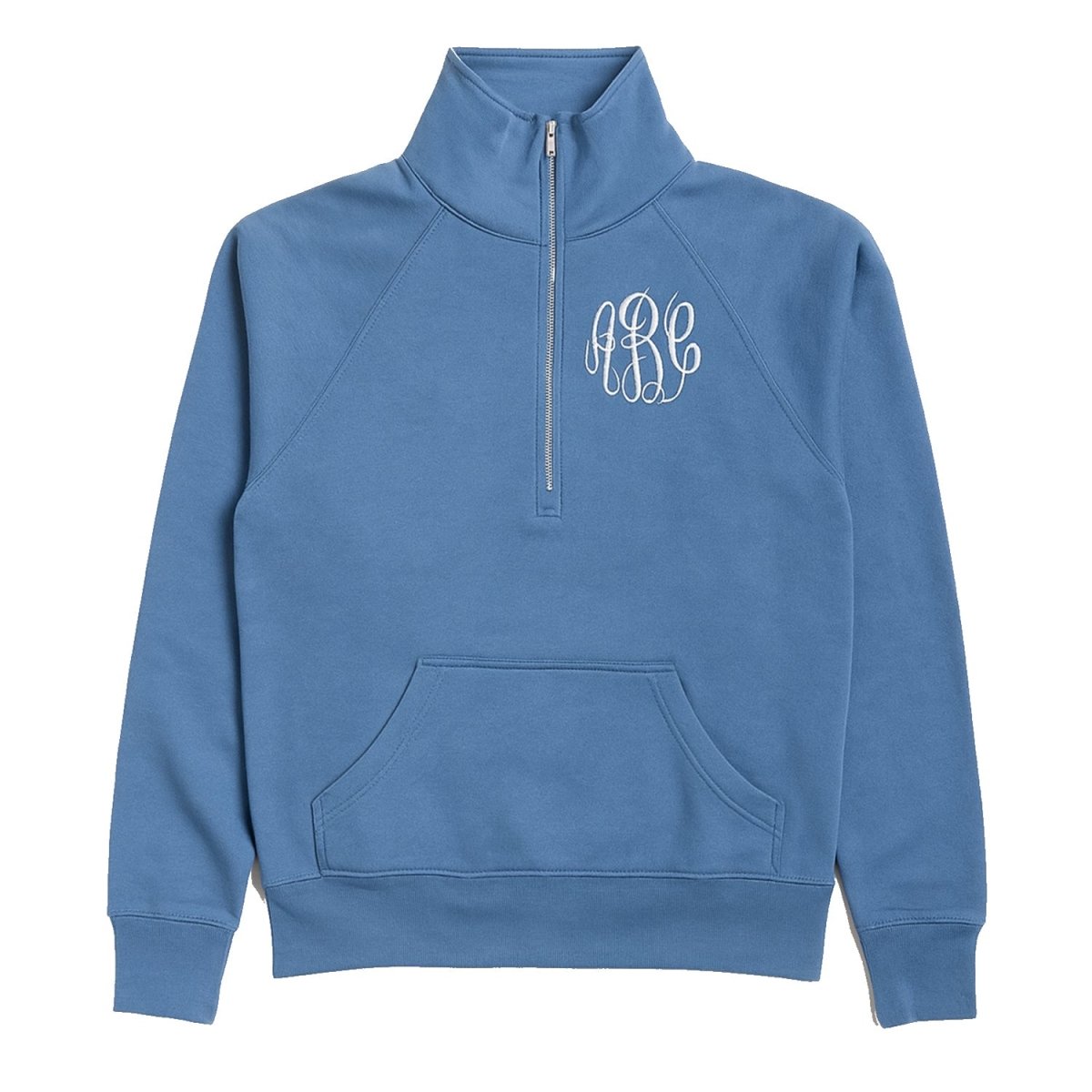 Monogrammed Pocket Quarter Zip Sweatshirt