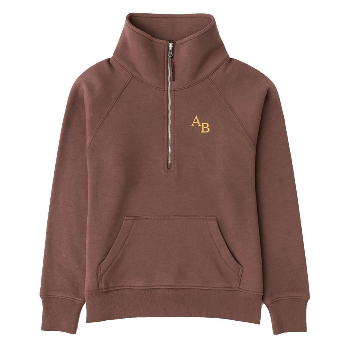 Monogrammed Pocket Quarter Zip Sweatshirt