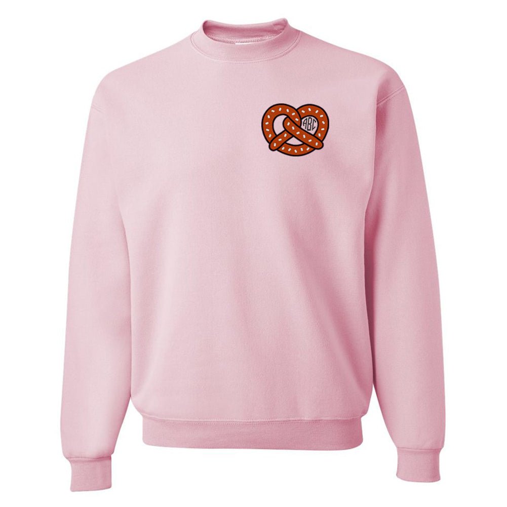 Monogrammed Pretzel Crewneck Sweatshirt