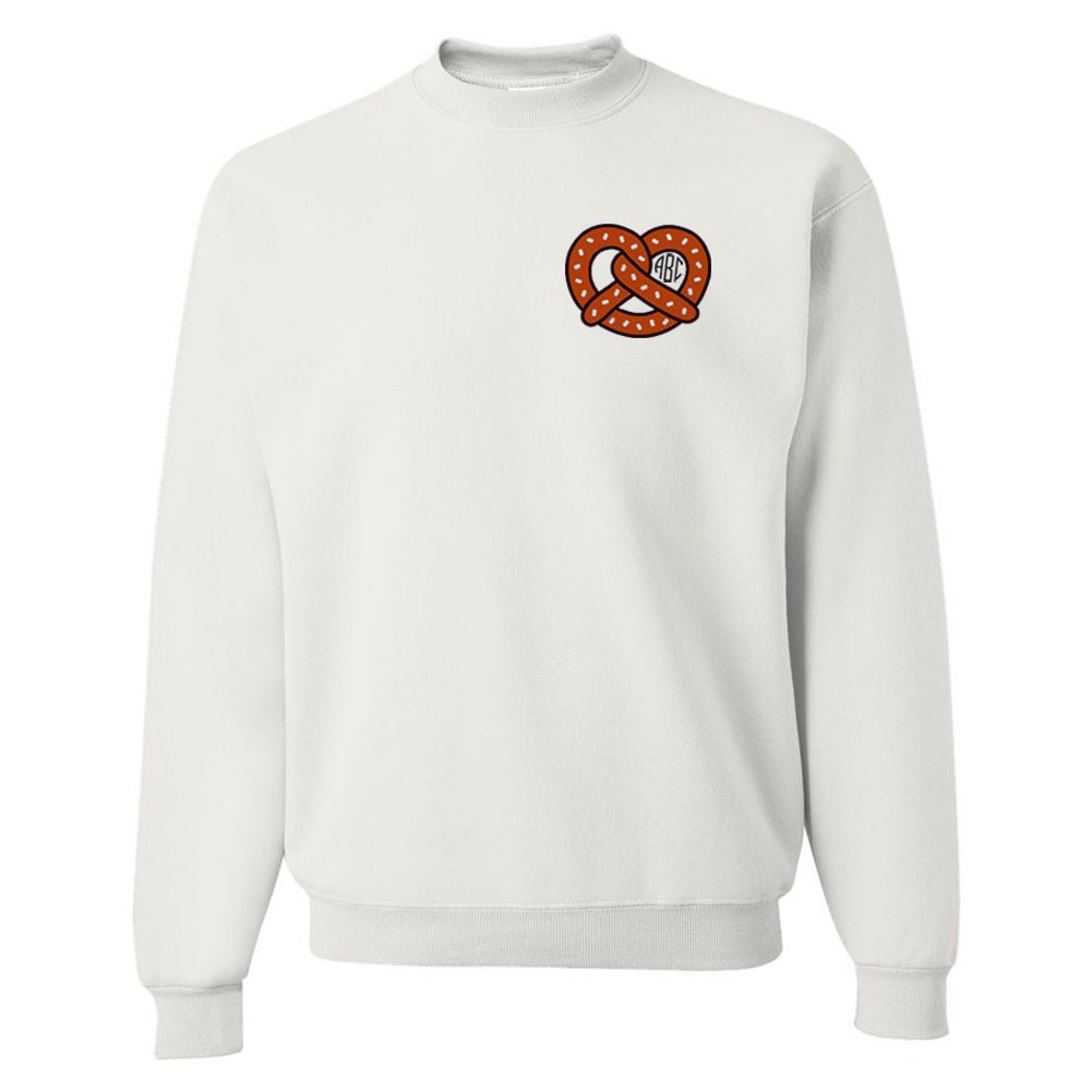 Monogrammed Pretzel Crewneck Sweatshirt
