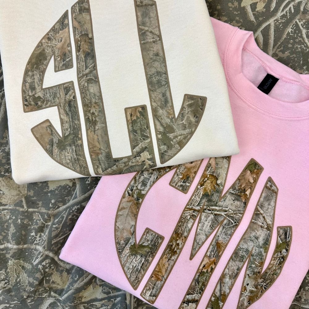 Monogrammed 'RealTree Camo' Big Print Crewneck Sweatshirt