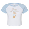 Monogrammed 'Sorry I'm Late' Raglan Baby Tee