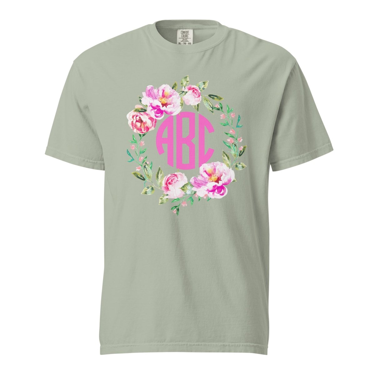 Monogrammed 'Spring Flowers' T-Shirt