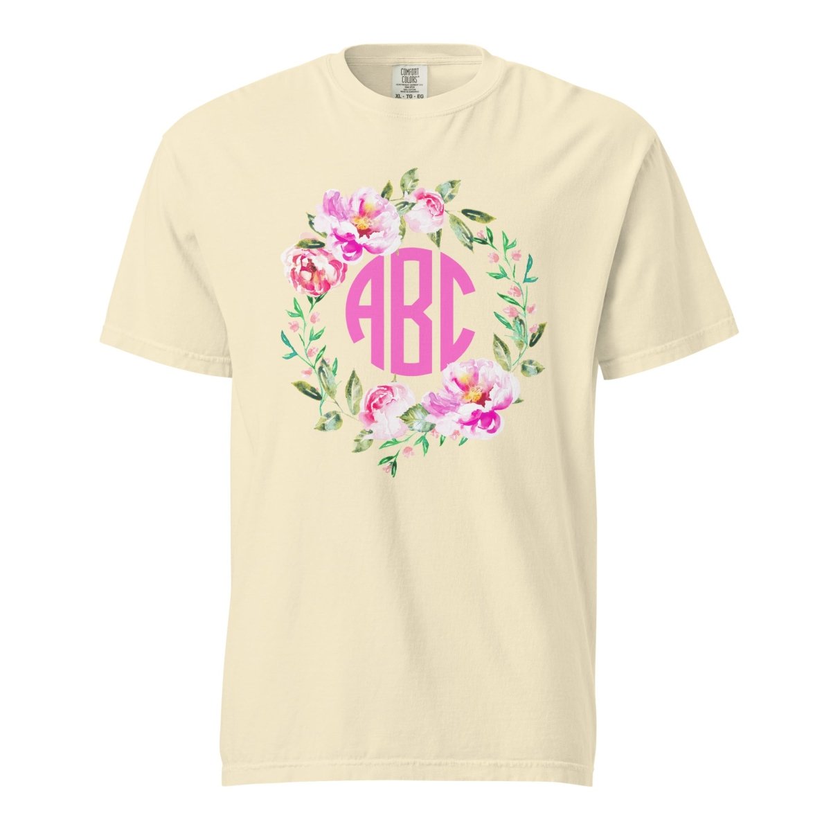 Monogrammed 'Spring Flowers' T-Shirt