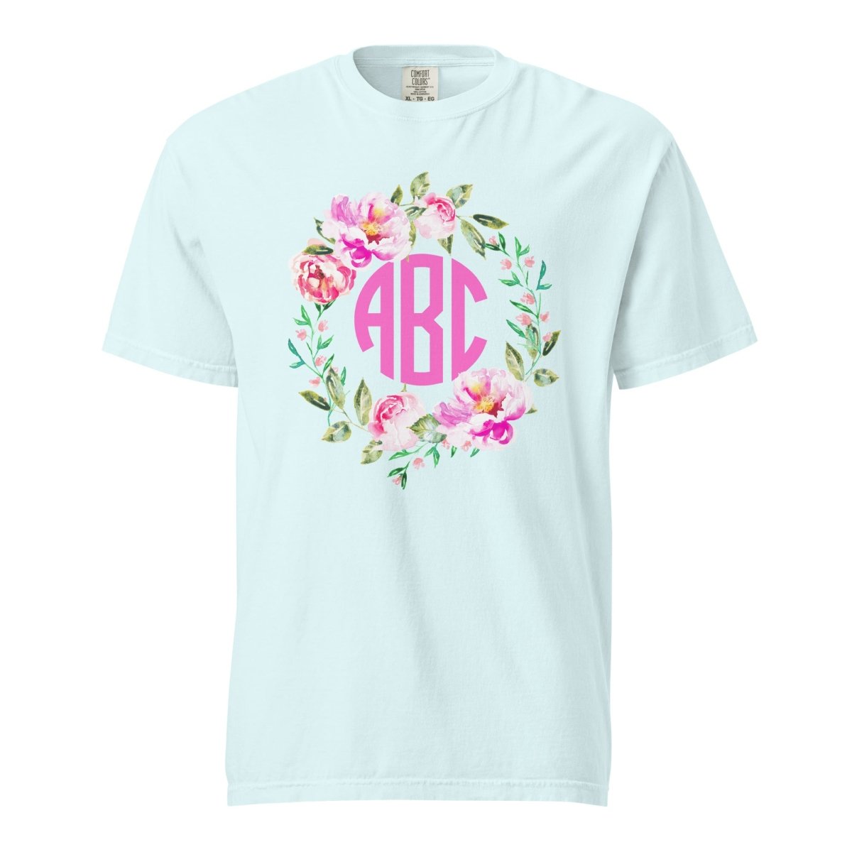 Monogrammed 'Spring Flowers' T-Shirt