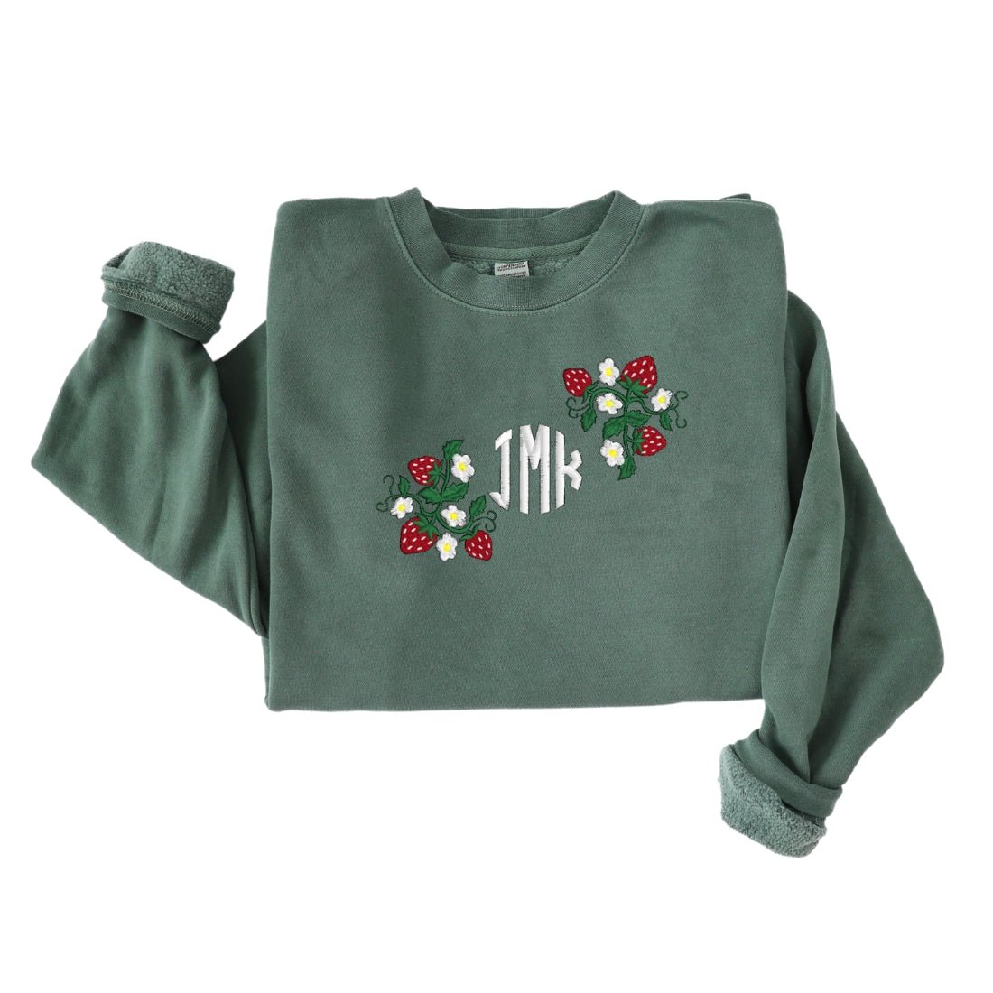 Monogrammed 'Strawberry Fields' Cozy Crew