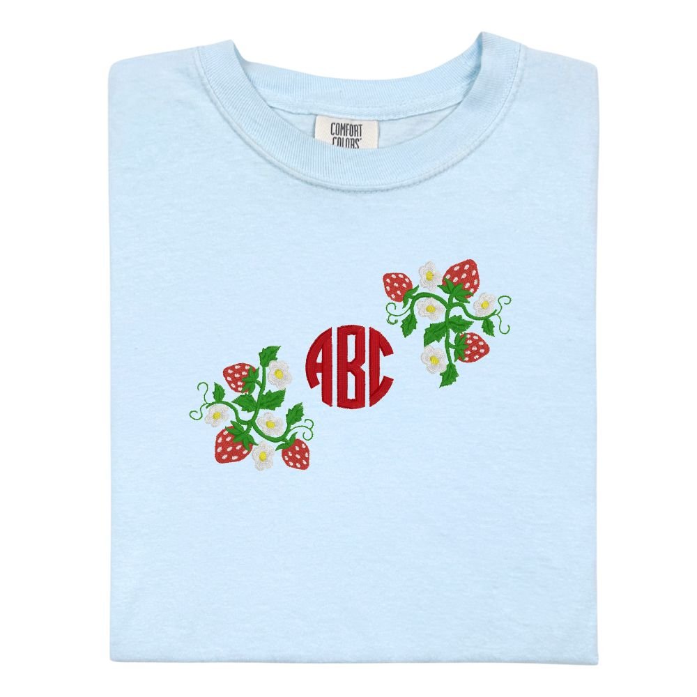 Monogrammed 'Strawberry Fields' T-Shirt