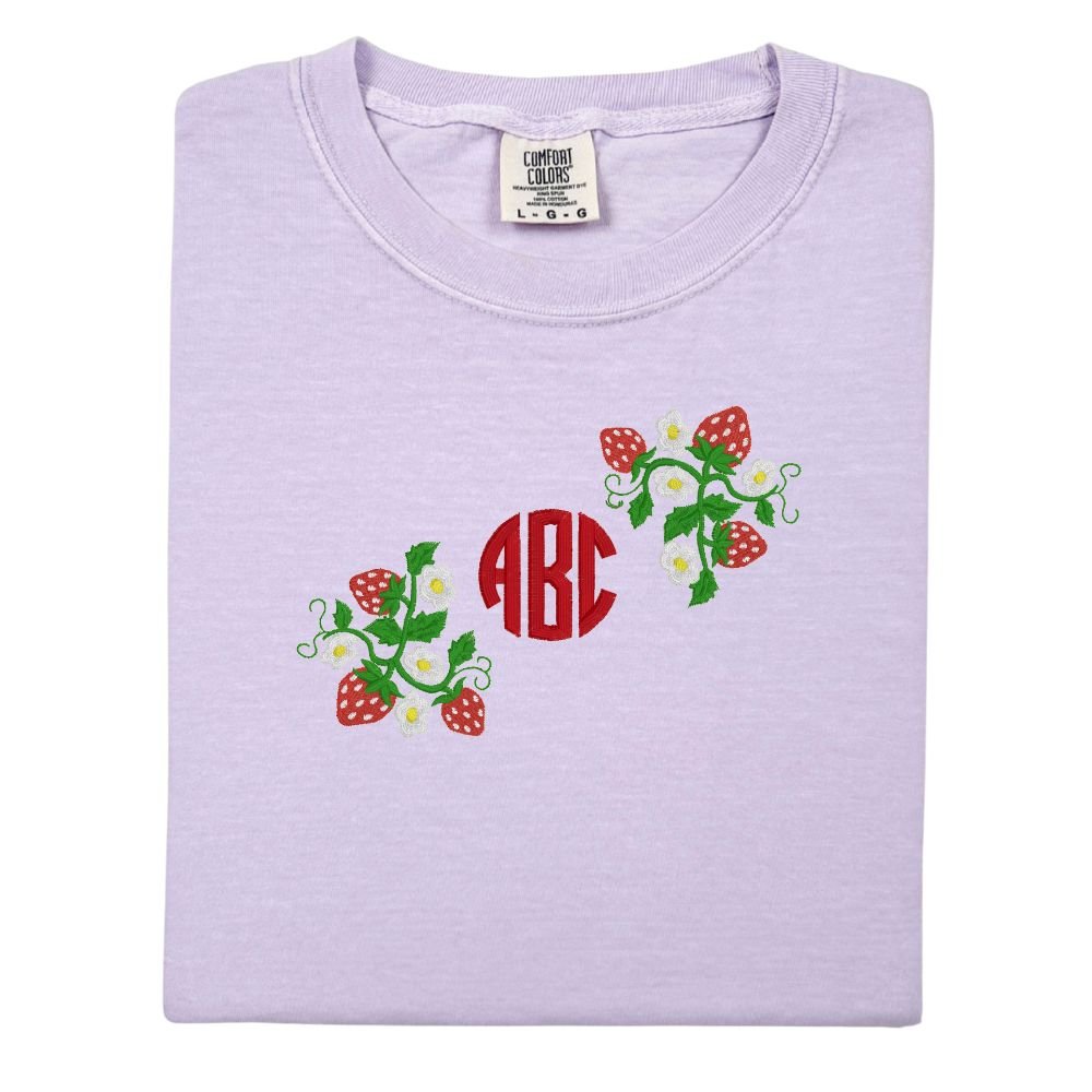 Monogrammed 'Strawberry Fields' T-Shirt