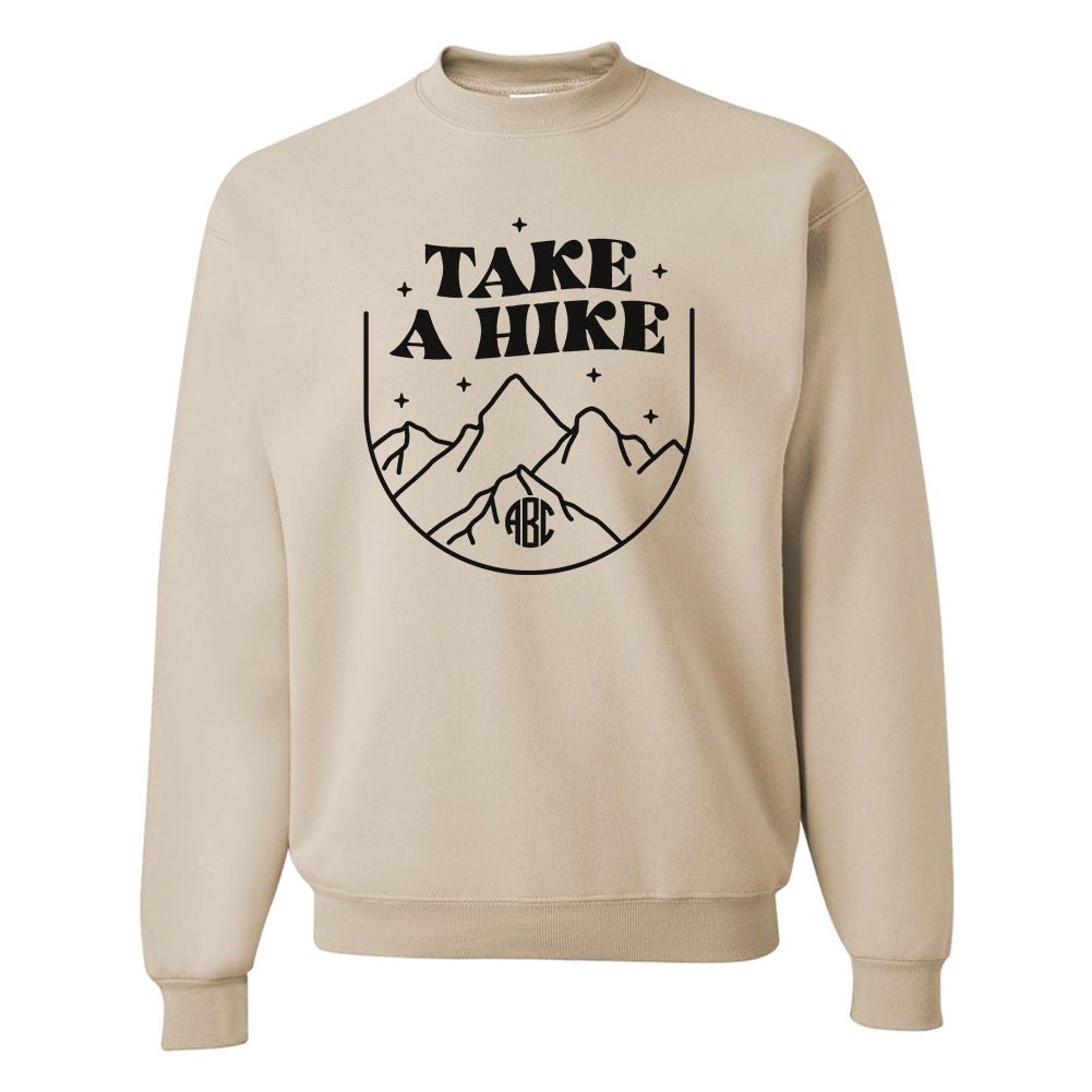 Monogrammed 'Take A Hike' Crewneck Sweatshirt
