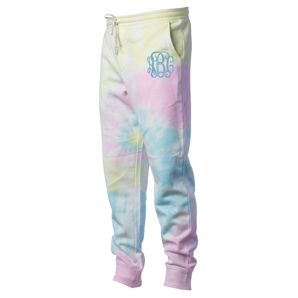 Monogrammed Tie Dye Joggers