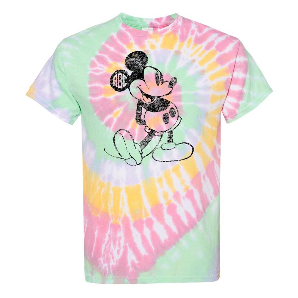 Monogrammed 'Tie Dye Mickey' T-Shirt