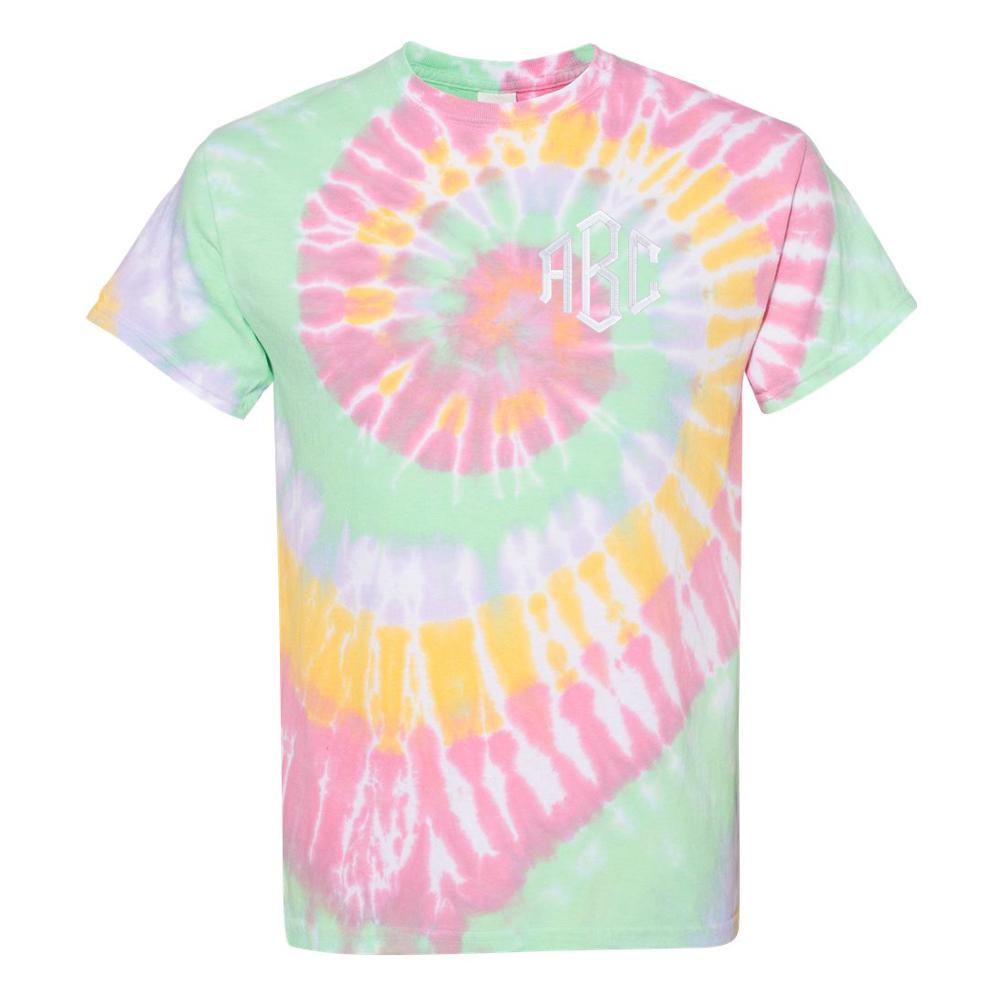 Monogrammed Tie Dye T-Shirt