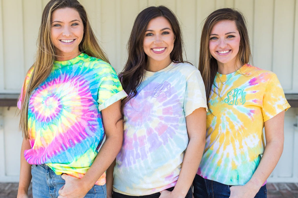 Monogrammed Tie Dye T-Shirt