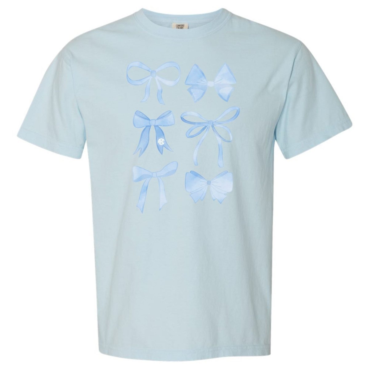 Monogrammed 'Watercolor Bows' T-Shirt