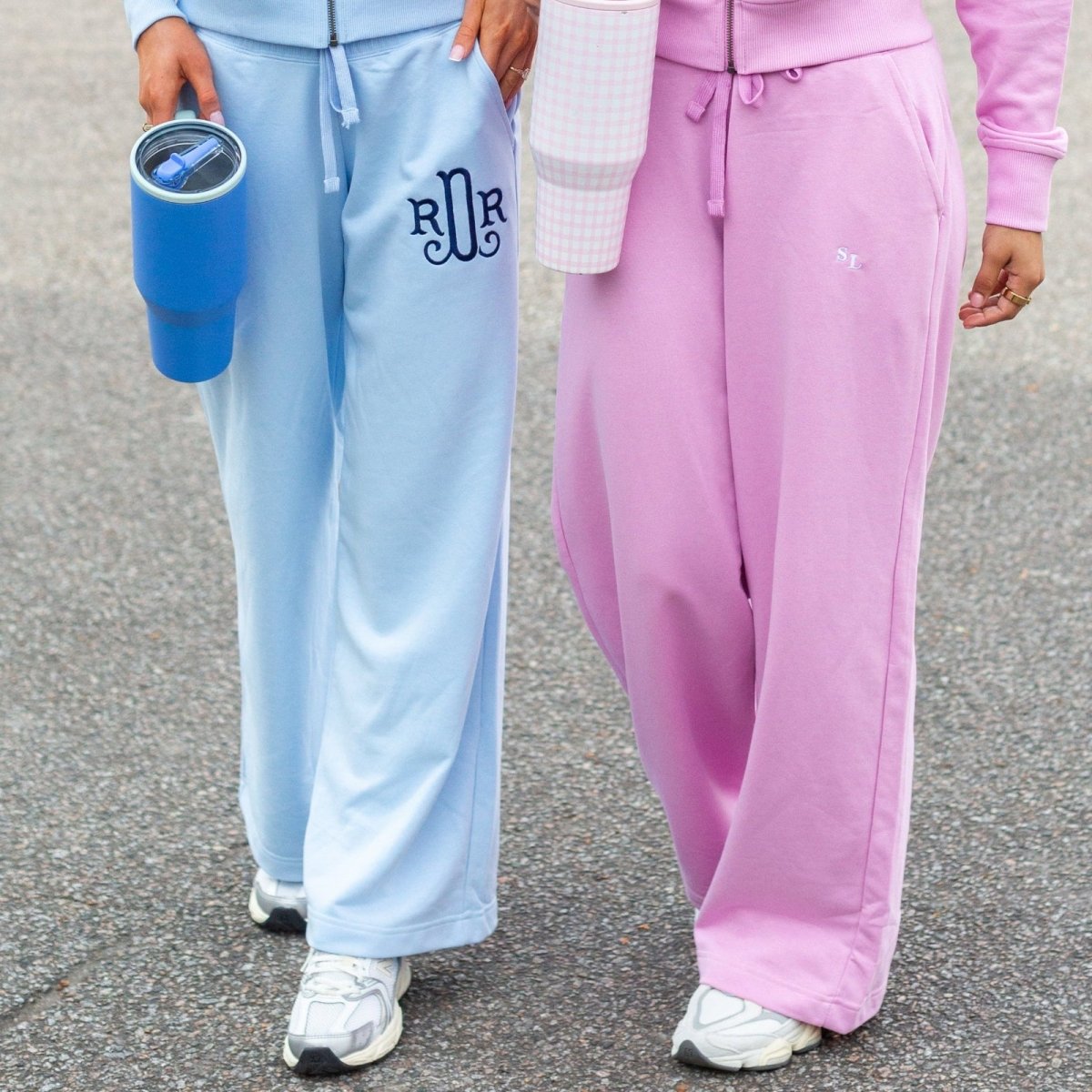 Monogrammed Women's Wide Leg Cloud Pants