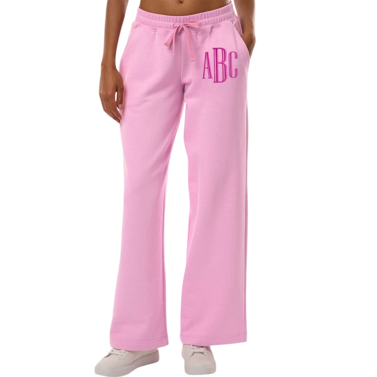 Monogrammed Women's Wide Leg Cloud Pants