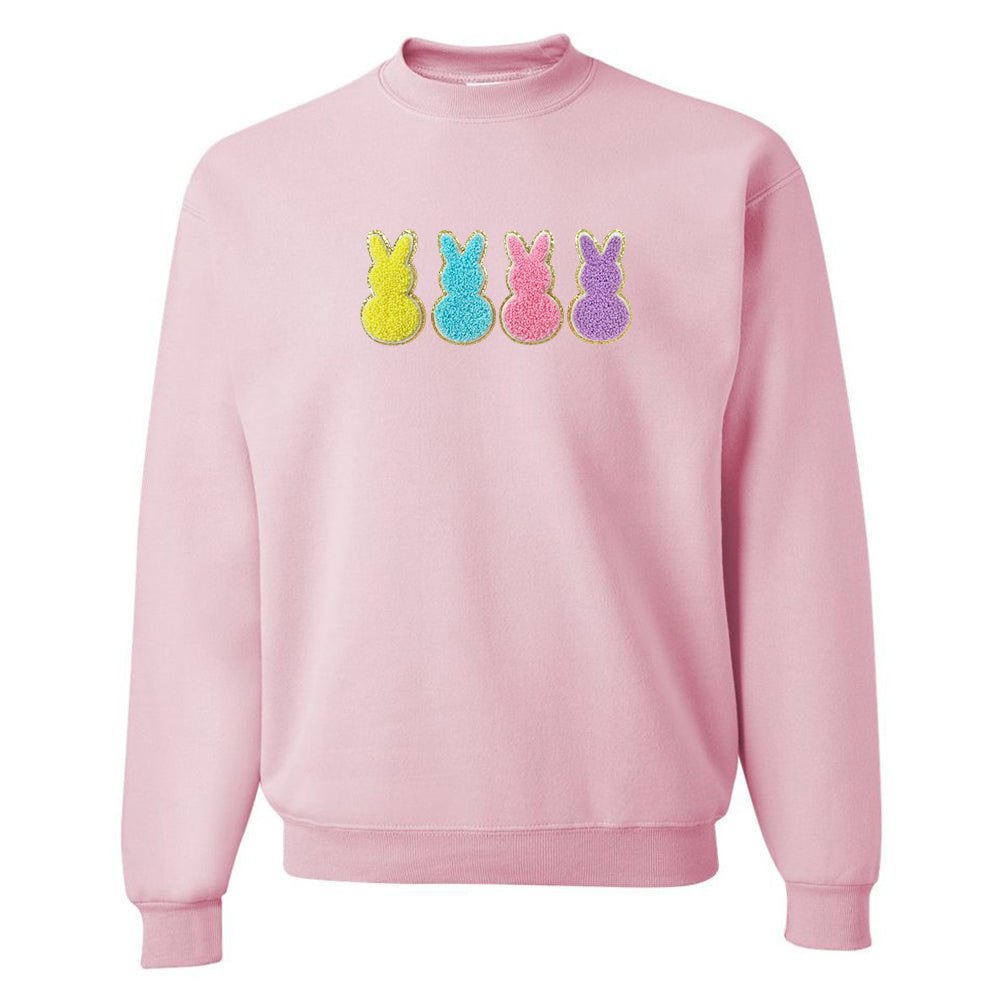 Peeps Letter Patch Crewneck Sweatshirt