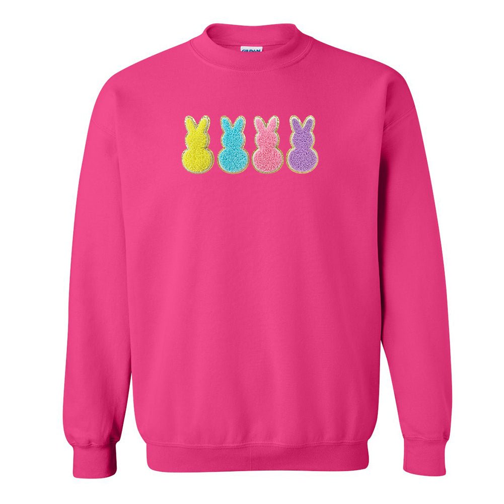 Peeps Letter Patch Crewneck Sweatshirt