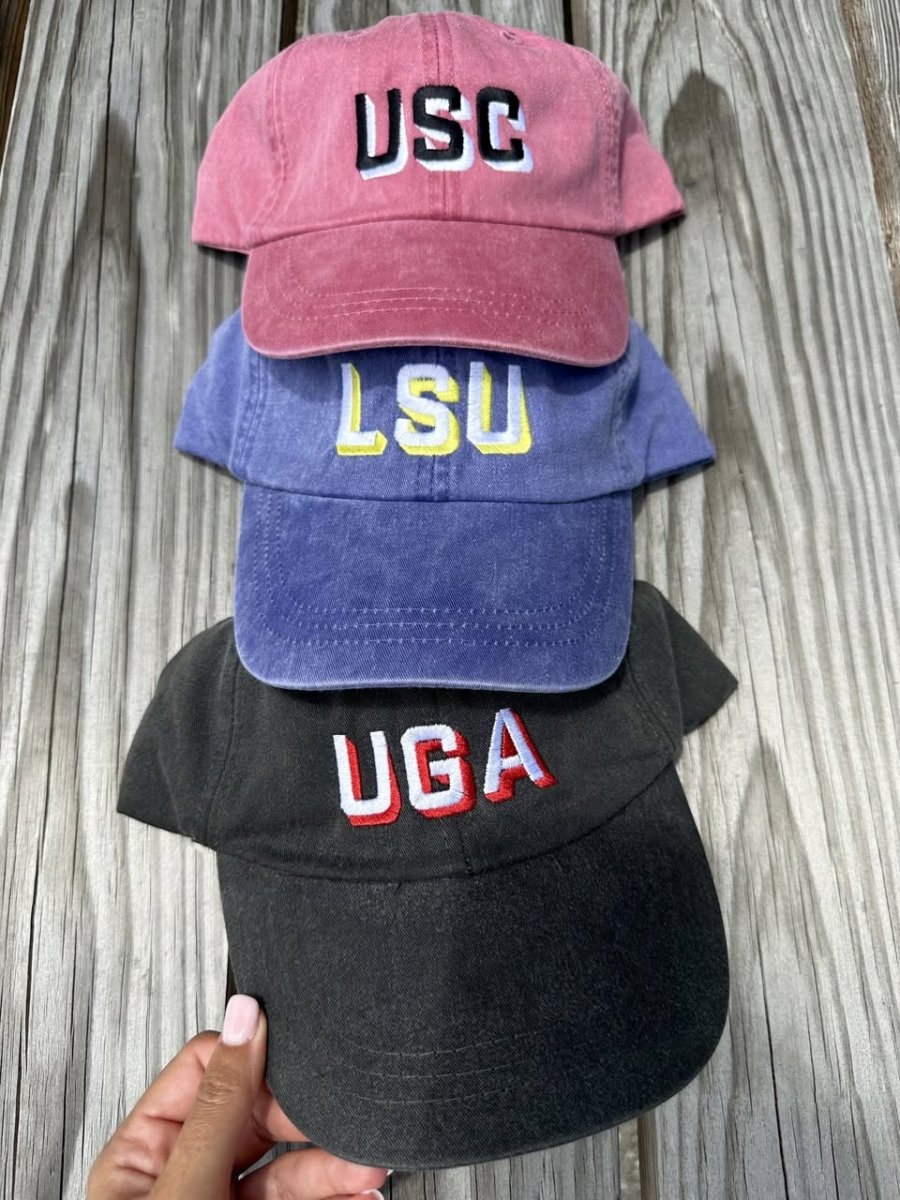 Personalized Shadow Block Initials Baseball Hat