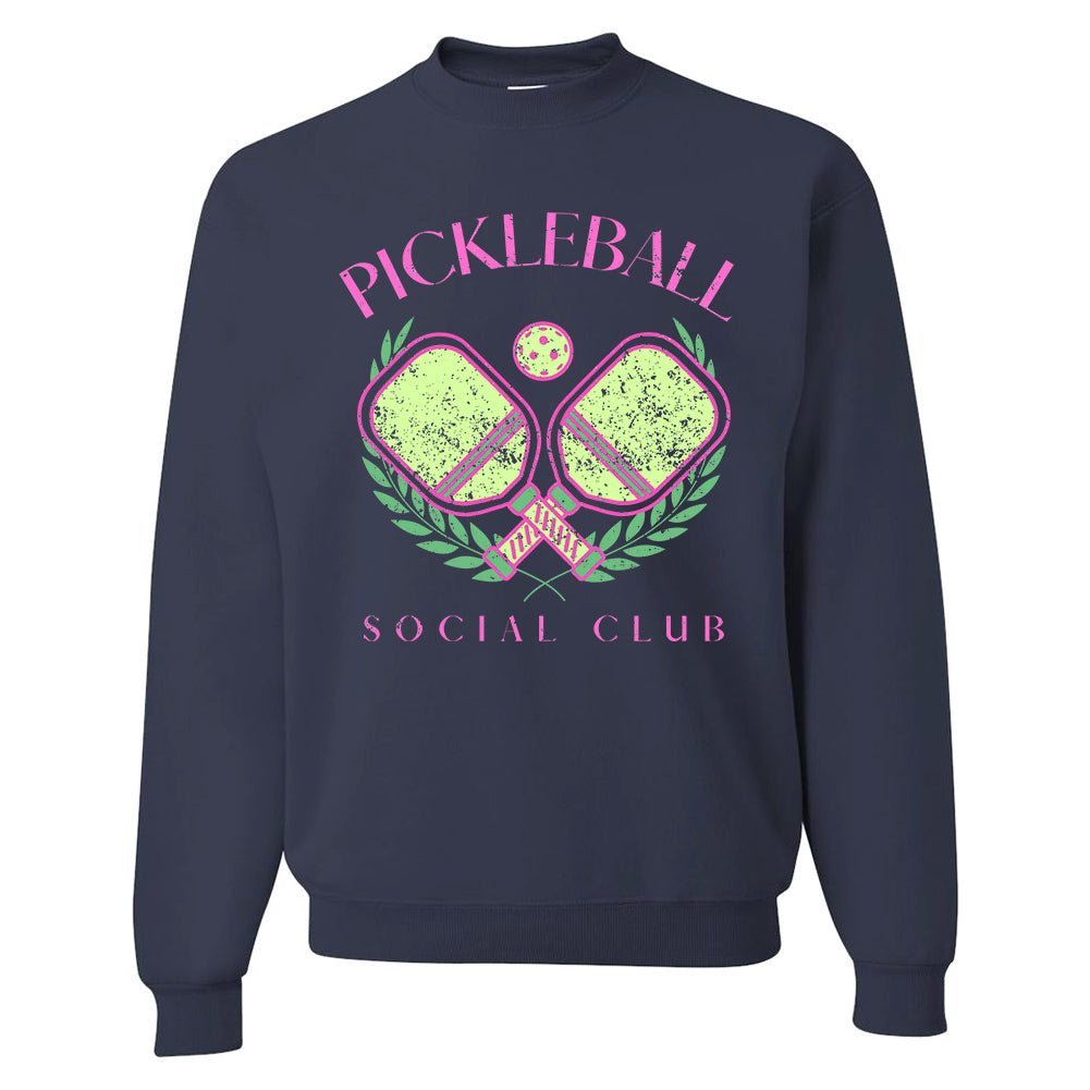 'Pickleball Social Club' Crewneck Sweatshirt
