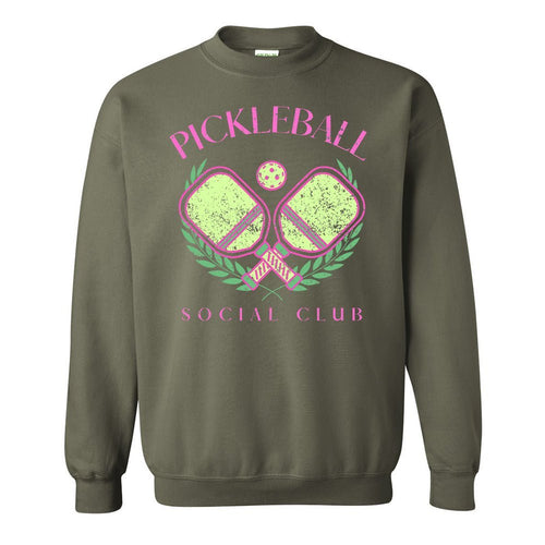'Pickleball Social Club' Crewneck Sweatshirt