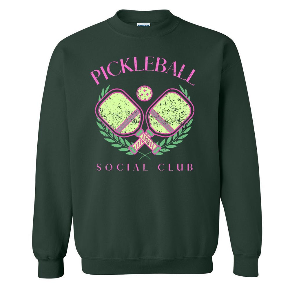'Pickleball Social Club' Crewneck Sweatshirt